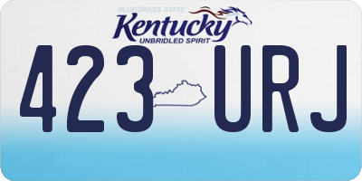 KY license plate 423URJ