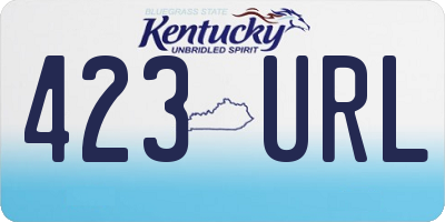 KY license plate 423URL