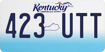KY license plate 423UTT