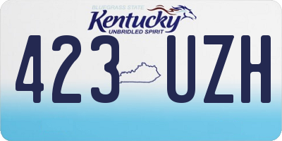 KY license plate 423UZH