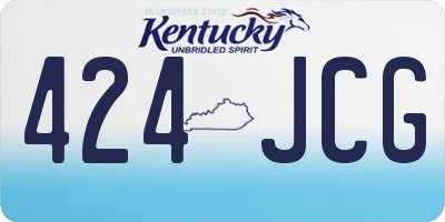 KY license plate 424JCG