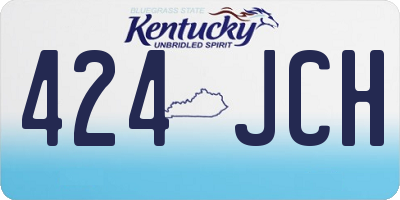 KY license plate 424JCH