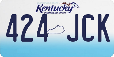 KY license plate 424JCK