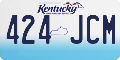 KY license plate 424JCM