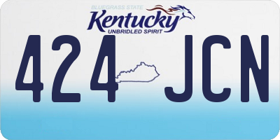 KY license plate 424JCN