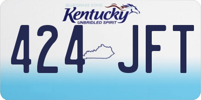 KY license plate 424JFT