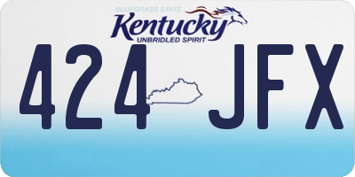 KY license plate 424JFX