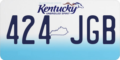 KY license plate 424JGB