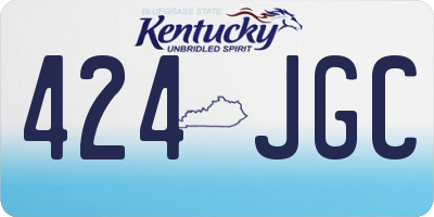 KY license plate 424JGC