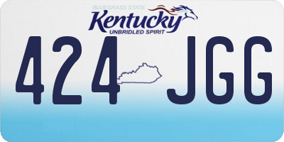 KY license plate 424JGG