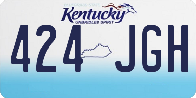 KY license plate 424JGH