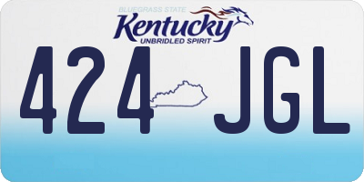 KY license plate 424JGL