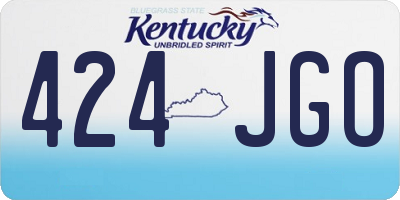 KY license plate 424JGO