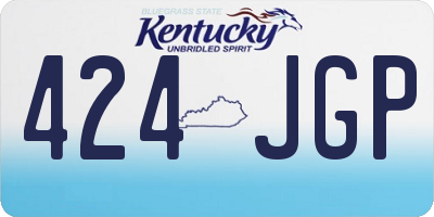 KY license plate 424JGP