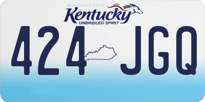 KY license plate 424JGQ