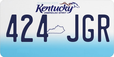 KY license plate 424JGR