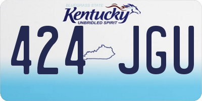KY license plate 424JGU