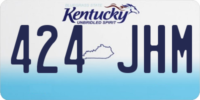 KY license plate 424JHM