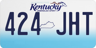 KY license plate 424JHT