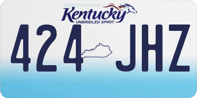KY license plate 424JHZ