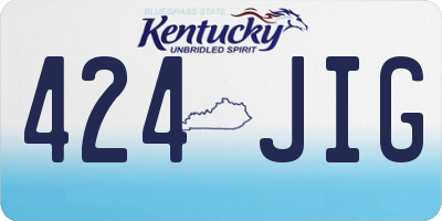 KY license plate 424JIG