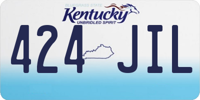 KY license plate 424JIL