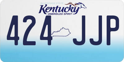 KY license plate 424JJP
