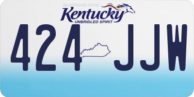 KY license plate 424JJW