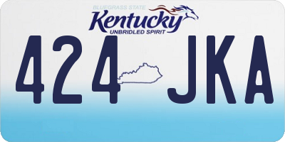 KY license plate 424JKA