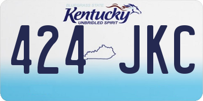 KY license plate 424JKC