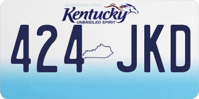 KY license plate 424JKD