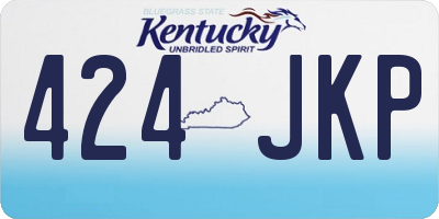 KY license plate 424JKP
