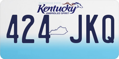 KY license plate 424JKQ