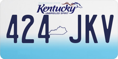 KY license plate 424JKV