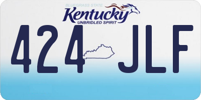 KY license plate 424JLF