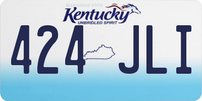 KY license plate 424JLI