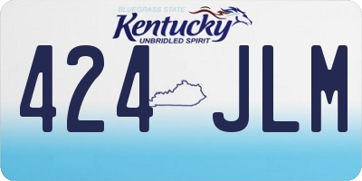 KY license plate 424JLM