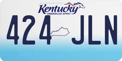 KY license plate 424JLN