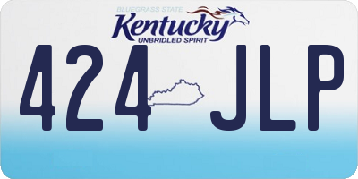 KY license plate 424JLP