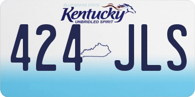 KY license plate 424JLS