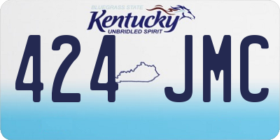 KY license plate 424JMC