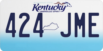 KY license plate 424JME