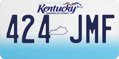 KY license plate 424JMF