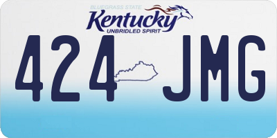 KY license plate 424JMG