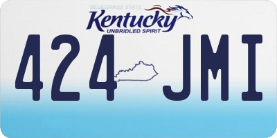 KY license plate 424JMI