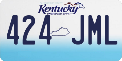 KY license plate 424JML