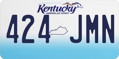 KY license plate 424JMN