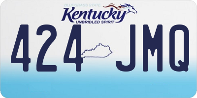 KY license plate 424JMQ