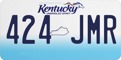 KY license plate 424JMR