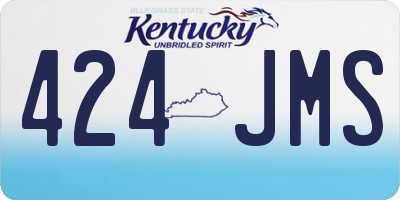 KY license plate 424JMS
